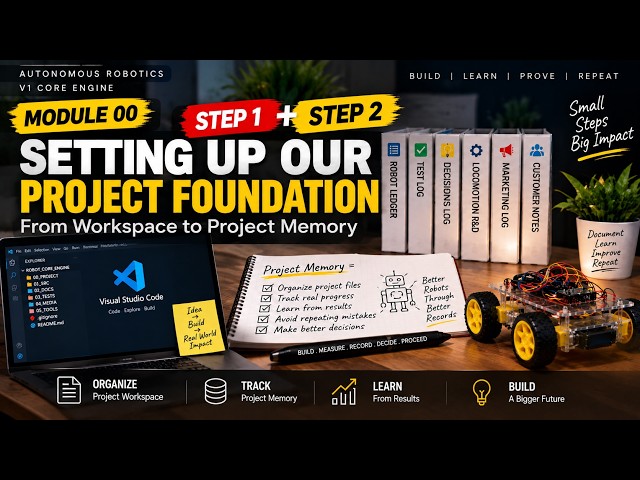 We Built the Foundation First | Module 00 — Steps 1 & 2 | Autonomous Robotics V1