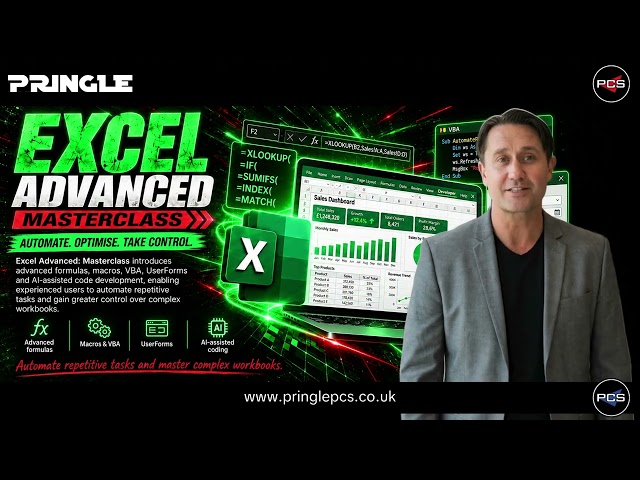 Microsoft Excel Training Courses | Beginner to Advanced | Pringle PCS