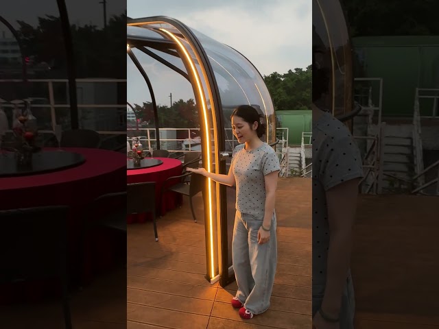 Newly Developed PC Dome House with a Spacious Sliding Door #restaurant #pcdome #outdoorrestaurant