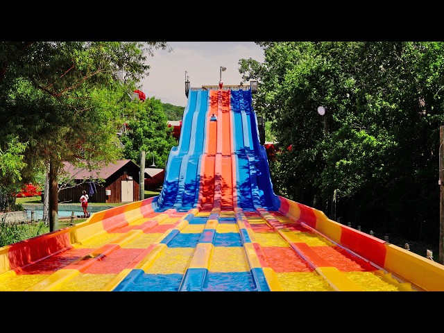 ProRACER Water Slide at Hurricane Harbor St. Louis | Wahoo Racer POV