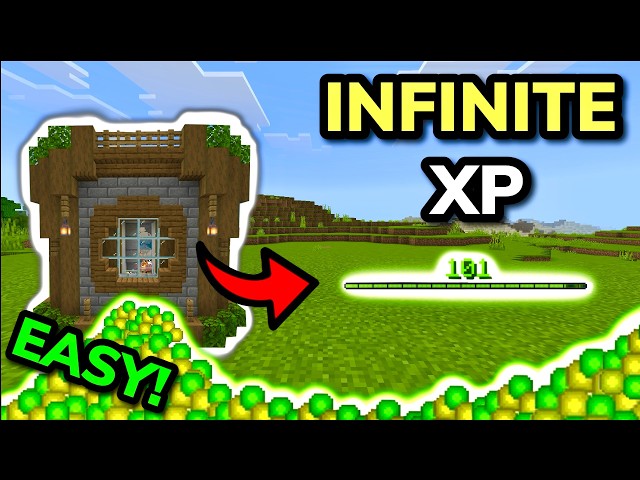 YOU NEED TO MAKE THIS EASIEST AUTOMATIC XP FARM in Minecraft Bedrock 26.1+