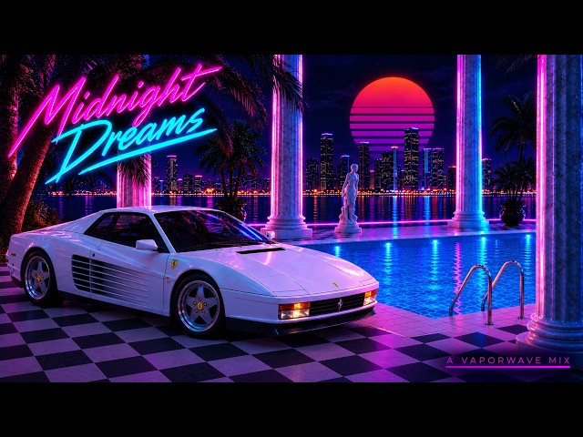 Midnight Dreams - Vaporwave & Chillsynth Mix | 80s Aesthetic Vibes [SUPERWAVE]