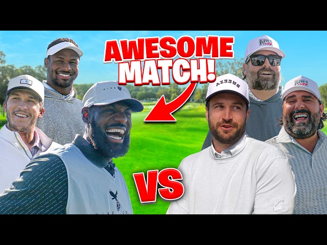 Our Epic Match With LeBron James, Austin Reaves And Bronny James!