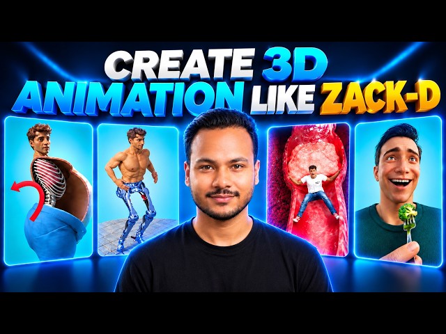 How I Make 3D ANIMATION Like Zack D Films With Free Ai in 10 Minutes (Step By Step)