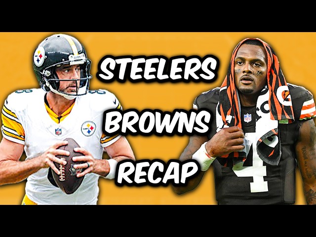 Pittsburgh Steelers Vs Cleveland Browns Live Recap