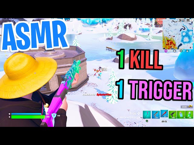 ASMR Gaming 😴 Fortnite 1 Kill = 1 Trigger Relaxing Mouth Sounds 🎮🎧 Controller Sounds + Whispering 💤