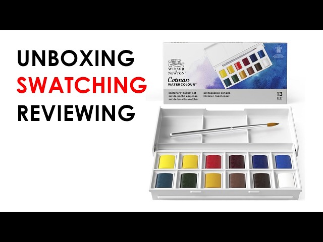 Cotman Watercolour review UNBOXING and TESTING