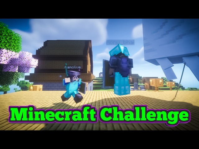 Minecraft PVP Challenge Namo Vs Monu_Bhai
