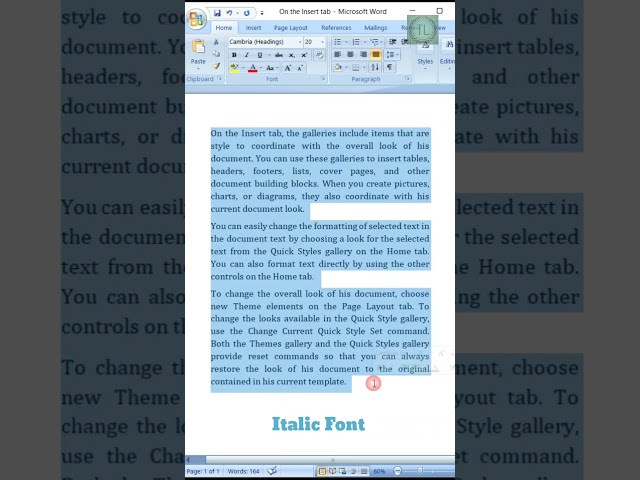 How to Use MS Word Shortcut Key | Italic Font Shortcut Key #mswordtips #msword #words