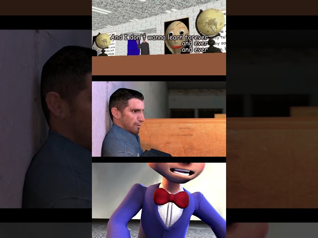 Baldi Don't Wanna Learn Animation Comparison #baldisbasics #shorts