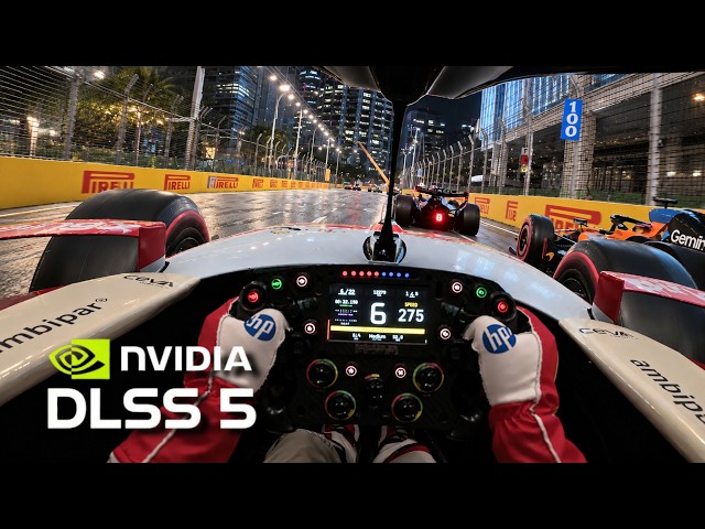 F1 26 at Singapore with DLSS 5 looks ALMOST REAL!