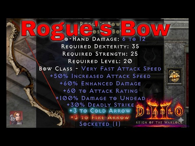 D2R RotW Updated Uniques - Rogues Bow (Composite Bow)