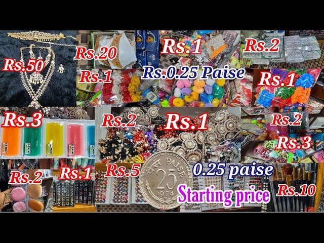 Begum Bazar Cheapest Fancy Store Wholesale |Rubber bands jewellery Hair pins Courier Available