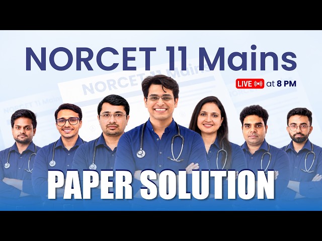 NORCET 11 Mains Paper Solution 2026 | NPrep