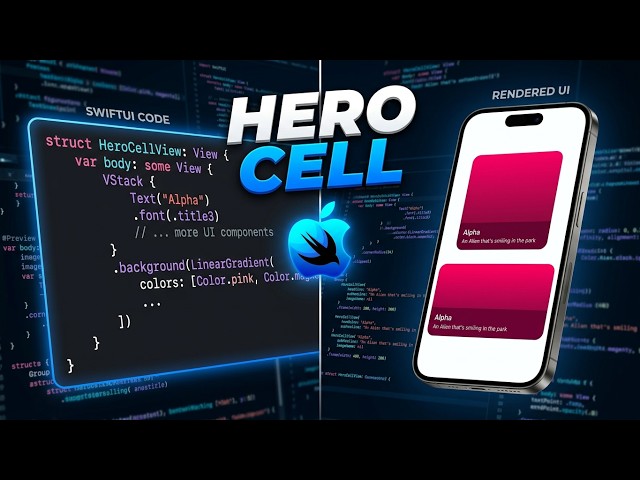 SwiftUI: Build a Reusable HeroCellView | No Commentary