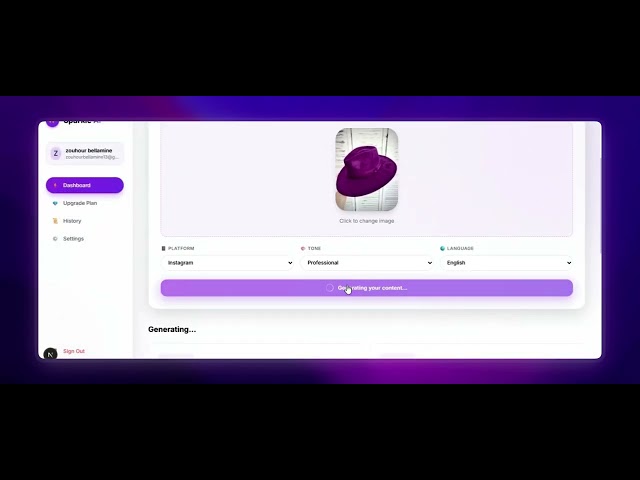 Sparkle AI — Generative AI Marketing Automation SaaS | Full Demo