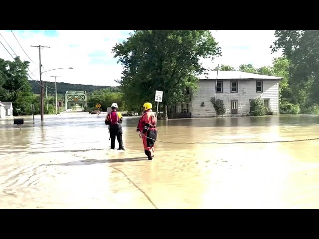 Search And Rescue Operations Underway In Pennsylvania Following Extensive Flooding