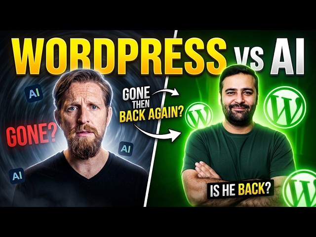 WordPress vs AI - Matt Mullenweg gone then back again?