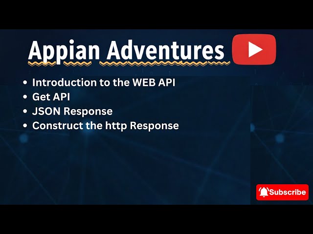 Introduction to Web Api | Appian Adventures
