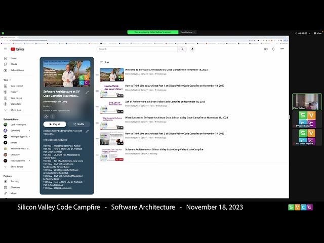 Wrap up for Silicon Valley Code Campfire "Software Architecture"