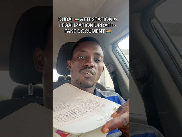 How to Know FAKE POLICE CLEARANCE - DUBAI 🇦🇪 Attestation