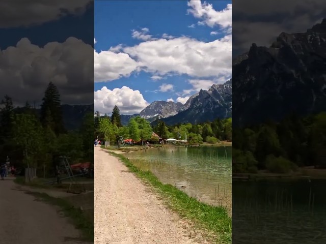 5 Breathtaking Lakes in the German Alps 🚴 | No Music | 4K Nature Cycling Shorts