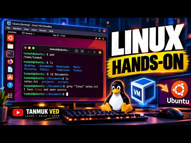 Linux Fundamentals Hands-On | Ubuntu, Terminal & Essential Linux Commands