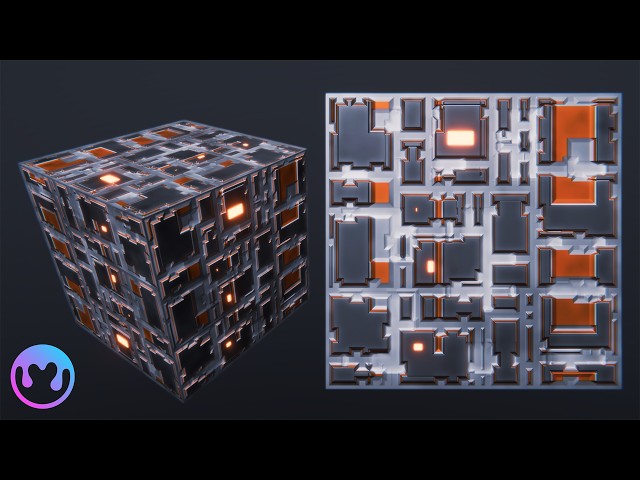 Procedural Sci-Fi Metal Panels in Material Maker