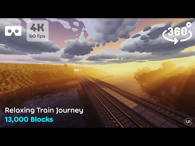 Relaxing Create Train Journey 360°! Minecraft modded