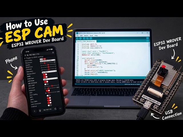 How to Use ESP CAM / ESP32-WROVER-DEV Board | ESP32-WROVER-DEV Setup Guide