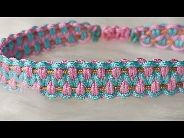 Pulsera de macramé en colores tutorial #macrame #manillasdehilo 