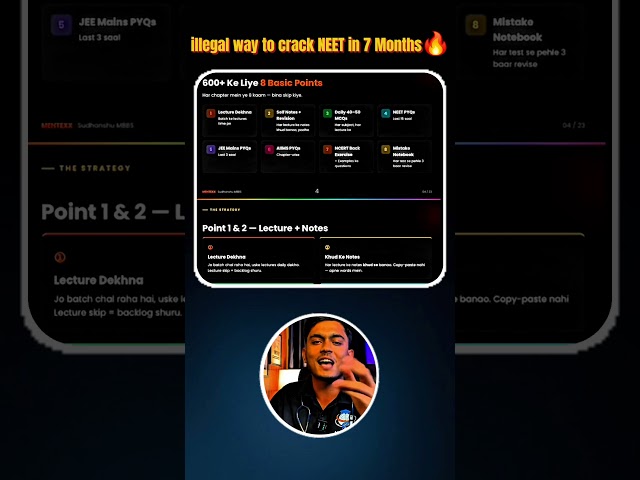 How to crack NEET 2027 in 7 Months 🔥