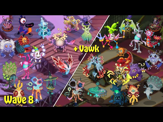 Major vs. Minor Paironormal Carnival Full Song Comparison - Wave 8 +Vawk (My Singing Monsters)