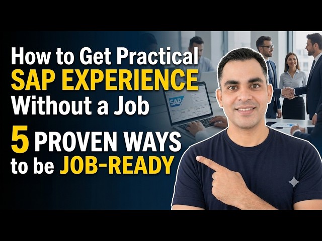 How to Get Practical SAP Experience Without a Job| Tips for Beginners #sap