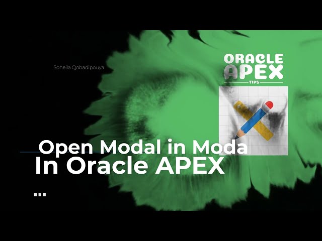 Simple Trick for Nested Modal in Oracle APEX 2025