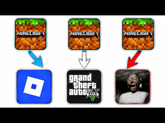 Minecraft • GTA V-style mobile game • Roblox • Granny  video 