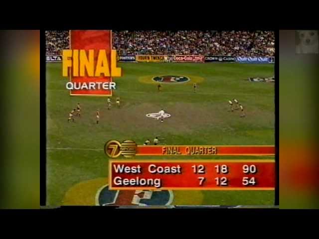 West Coast Eagles vs Geelong AFL Grand Final 1994 (second half 1/2)