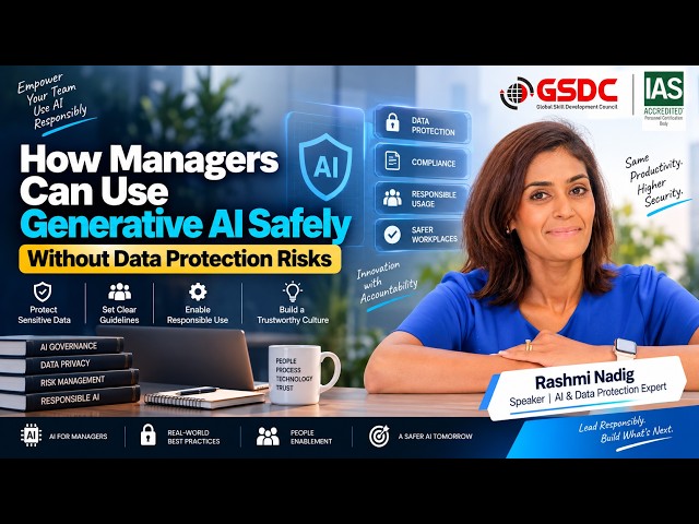 How Managers Can Use Generative AI Safely - Without Data Protection Risks | Rashmi Nadig