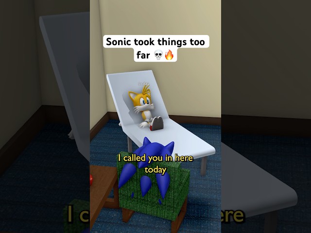 SONIC and TAILS GO TO THERAPY 😰🔥 #roblox #funny #sonic