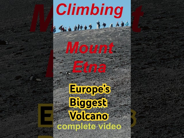 Climbing Mt Etna, Sicily
