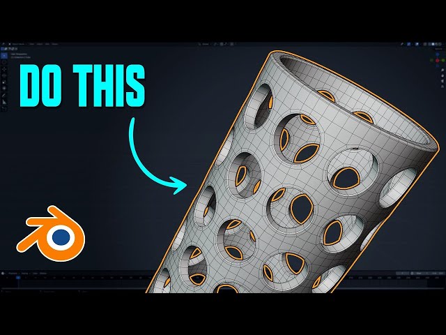 Cut Holes in Blender Like a Pro - Hard Surface Modeling Tutorial