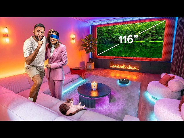 I Transformed my Parents Living Room - ft World’s Biggest TV (Hisense)