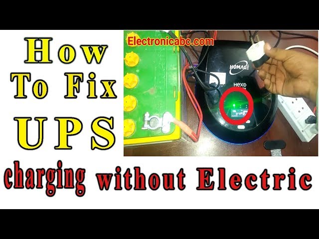 how to fix Homage ups charging without electric ( ups fake charging )