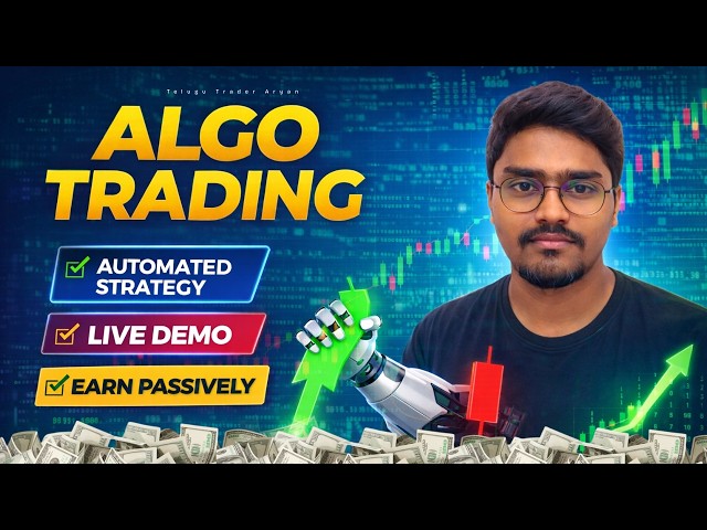 Algo Trading Live Demo 🔥 Automated Strategy That Earns Passive Income | Telugu Trader Aryan