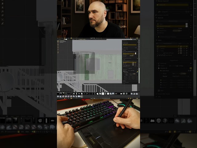 Jason's Safehouse Texture Paint in Blender #blender