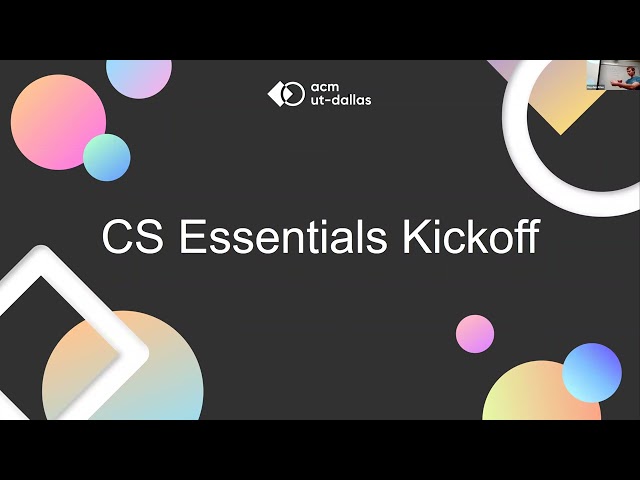 CS Essentials - Kickoff and Roadmap