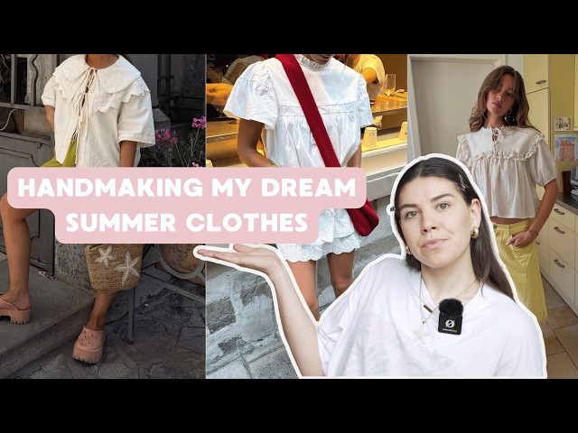 Sewing my European summer pinterest board pt. 1 | boxy shorts | sezane inspired blouse