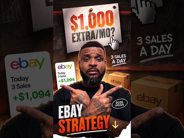 Want an Extra $1,000 a Month? The 3-Sales-a-Day eBay Strategy (2026 Update)