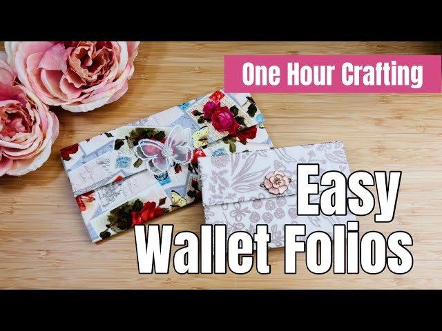 Easy to make Fabric Wallet Folios | One Hour Crafting Ep. 38
