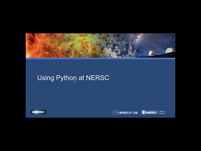 Day 2  Using Python at NERSC and Best Practices